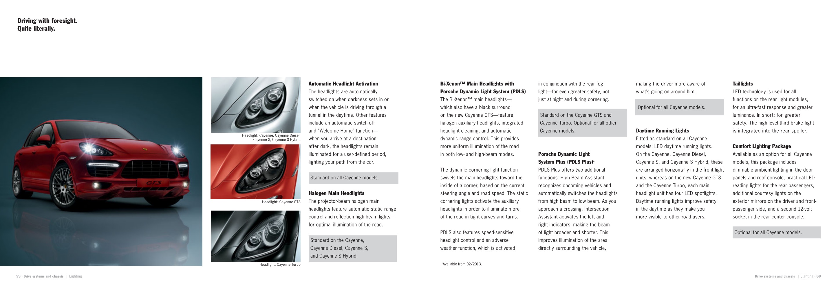 2013 Porsche Cayenne Brochure Page 68
